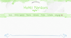 Desktop Screenshot of hotelmanzoni.it