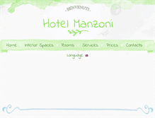 Tablet Screenshot of hotelmanzoni.it